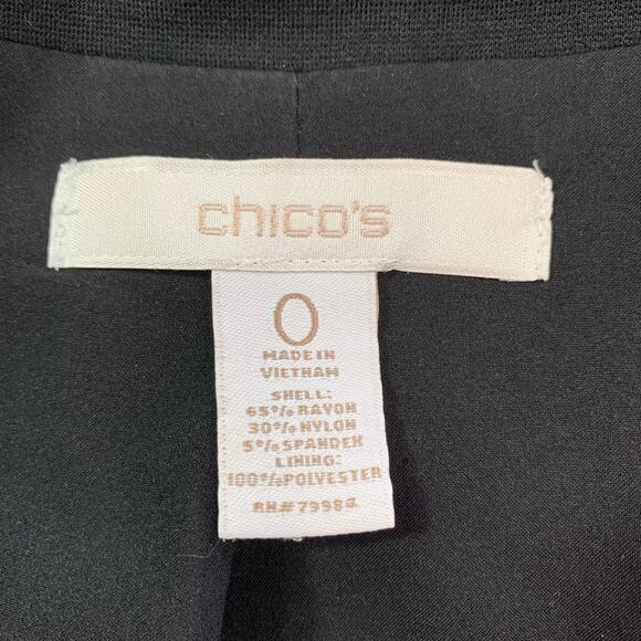 50% OFF Chico's Blazer Button Close Tailored Look Deep V Neck - Picture 6 of 8